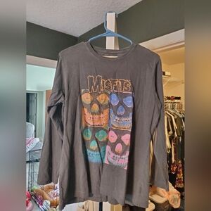 Misfits Multicolor Logo Long Sleeve Top